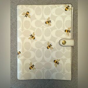 COACH Signature BEE Print Notebook RARE